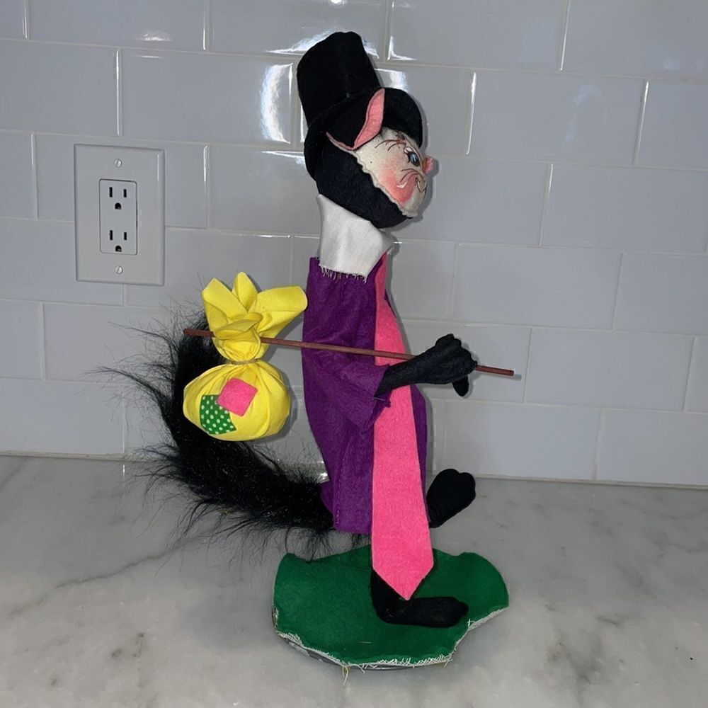 Annalee Doll Vintage Halloween 15" Hobo Cat Doll - Picture 8 of 12